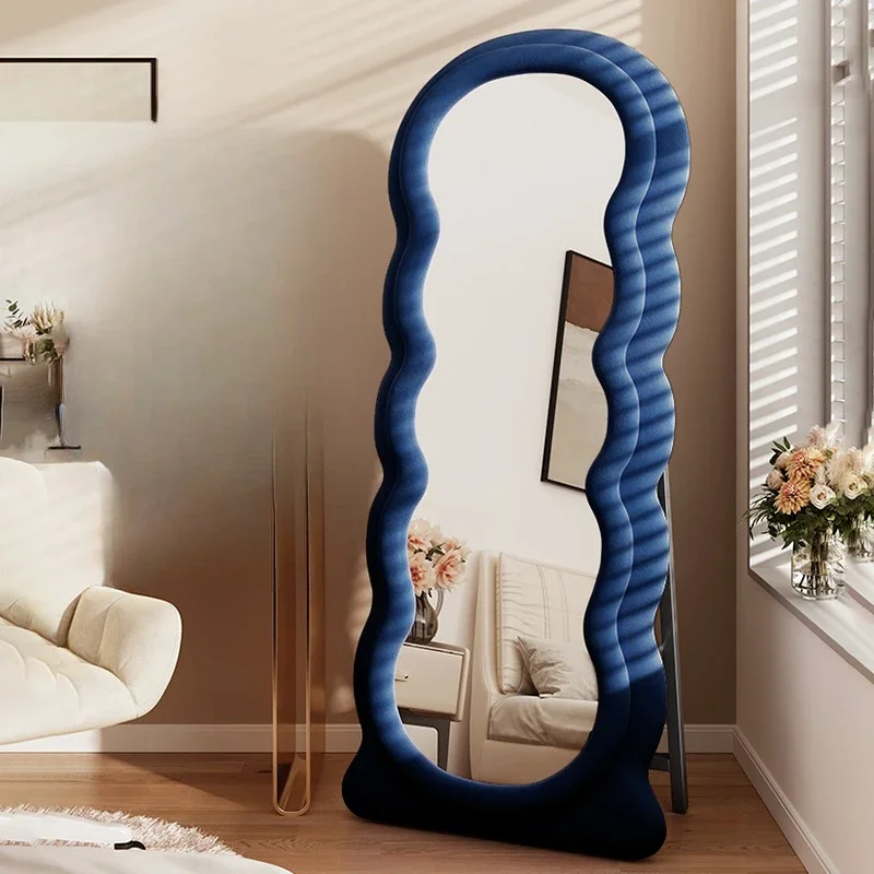 Living Room Design Modern Mirror Women Dressing Office Standing Irregular Mirror Korean Style Espejo Pared House Accessories