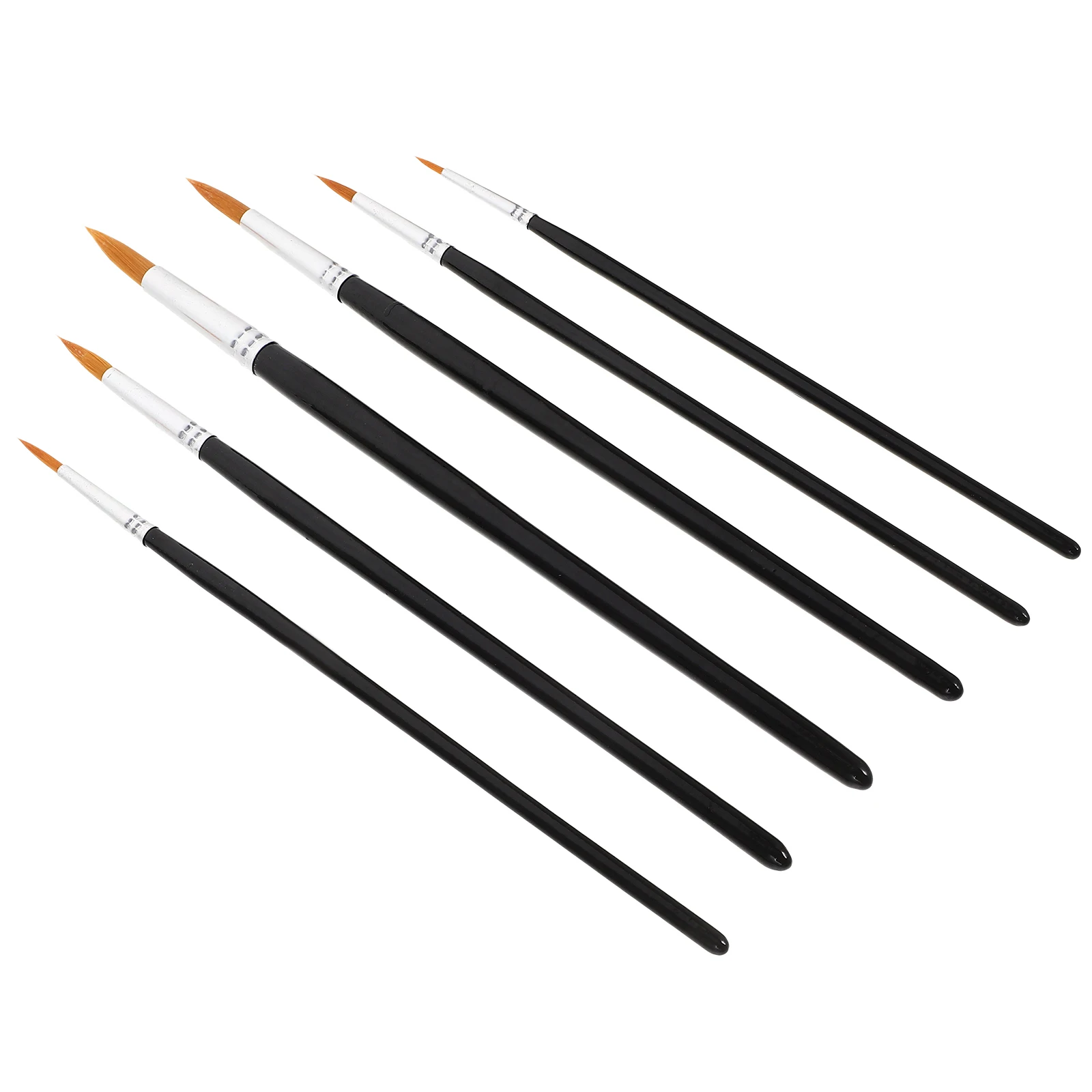 6 Pcs Filbert Multifunctional Brush Set Fine Artist Painting for Line Drawing Paintbrush