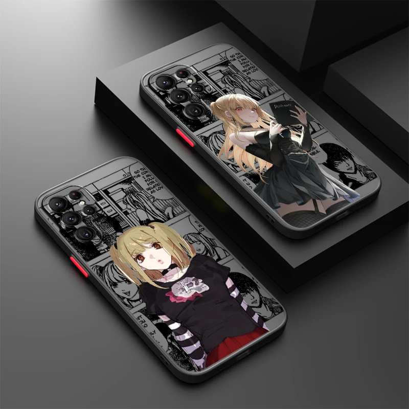 애니메이션 DEATH NOTE 뷰티 휴대폰 케이스, 삼성 S24 S23 S22 S21 S20 S10 FE 노트 20 10 울트라 라이트 플러스 반투명 케이스  Best5