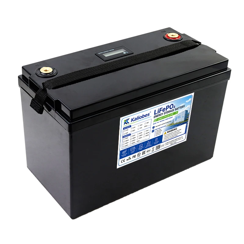 12V 100ah 120ah 160ah 180ah Lifepo4 Battery Cells Pack Rechargeable for Solar Panels Golf Cart 12.8V Display BMS 14.6V charger