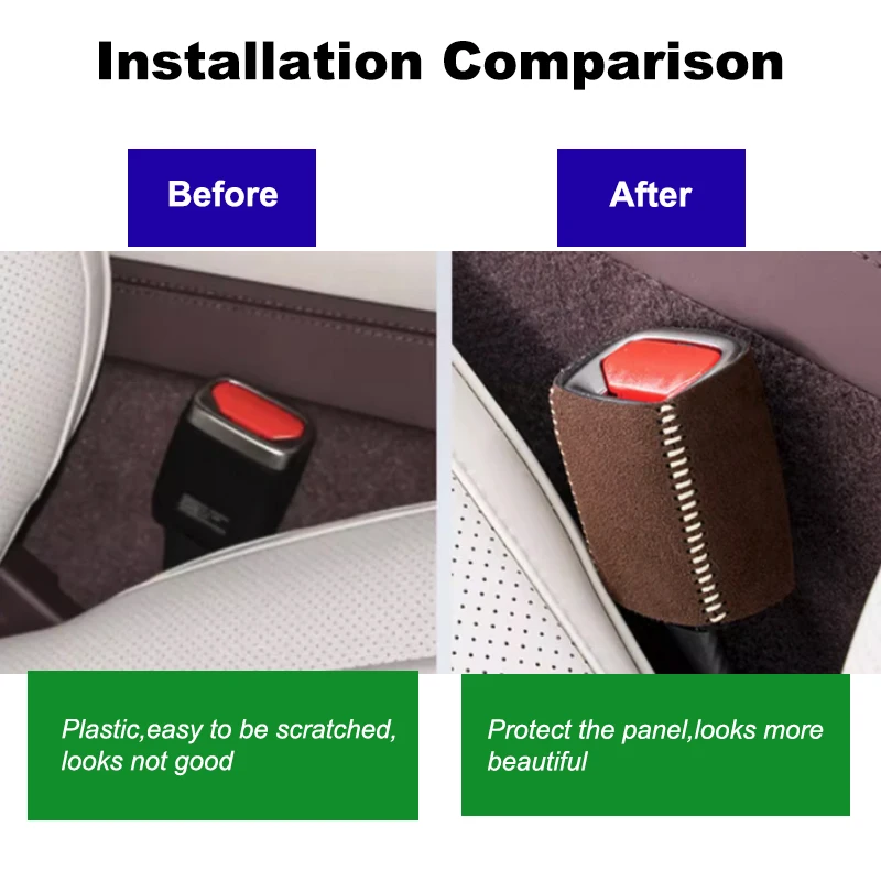 For Denza Z9 GT 2024 2025 Car Seat Belt Base Suede Decorative Sticker Alcantara Interior Accessories