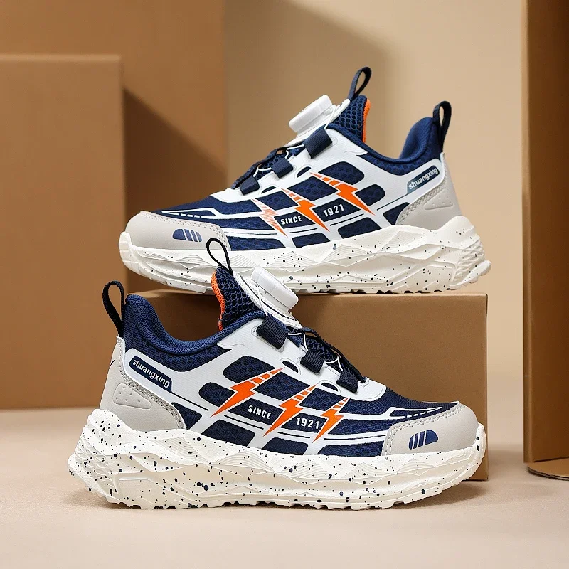 

Portable Mesh Kids Sneakers Anti Slip Sole Outdoor Daily Walking Sports Footwear