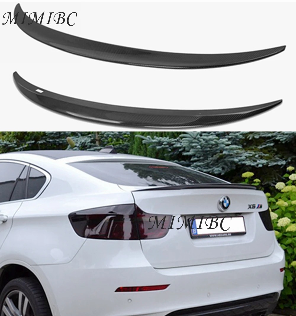 

FOR BMW X6 E71 P Style Carbon fiber Rear Spoiler Trunk wing 2008-2014 FRP Forged carbon