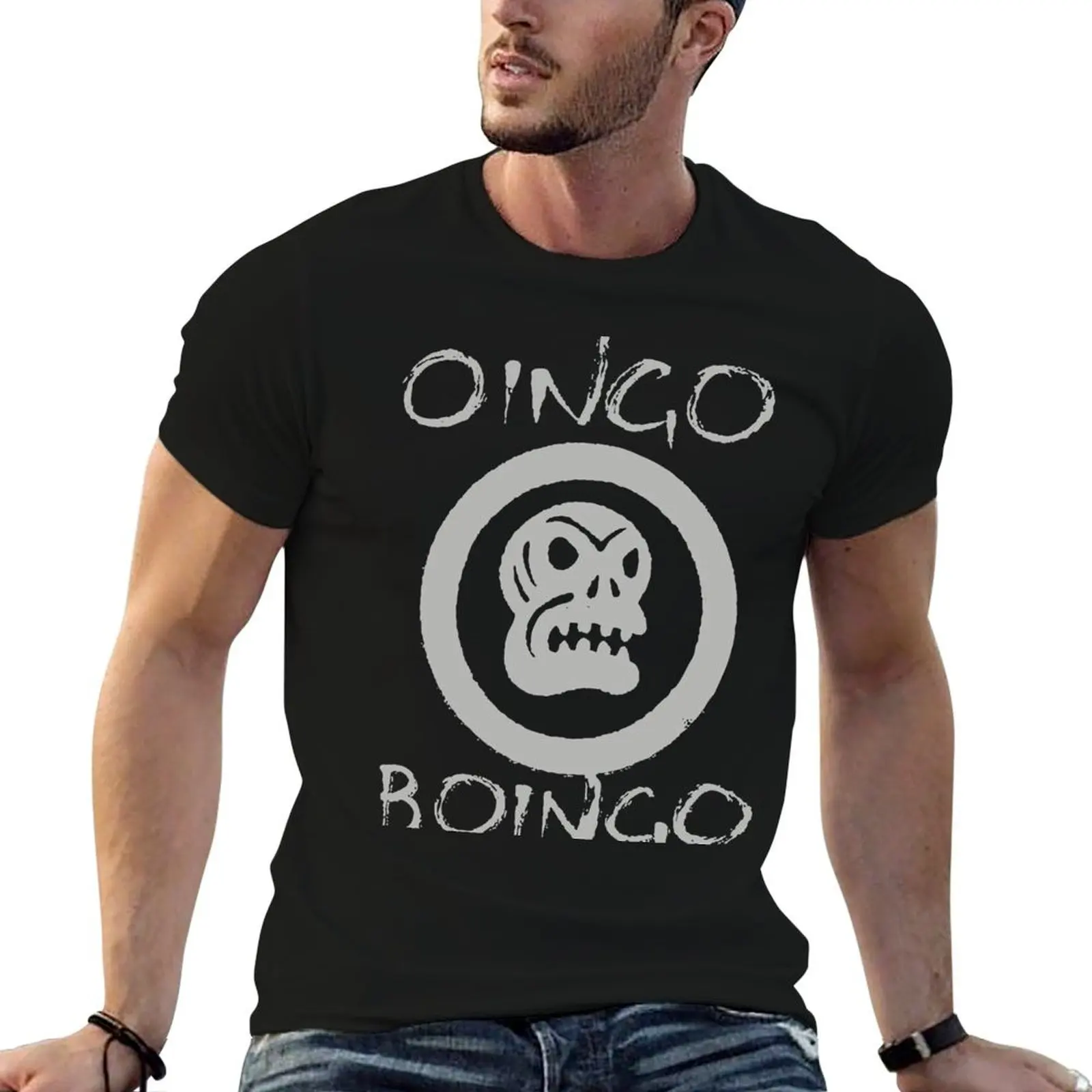 Oingo boingo T-Shirt Aesthetic clothing new edition oversized t shirt boys animal print clothes for men