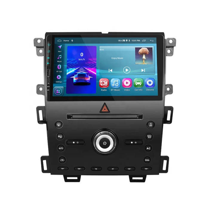 

Автомобильная стерео рамка 9 дюймов 2Din Android 12 2 + 32G 1080P HD Carlay & Android Авто Tybec USB GPS WiFi BT FM/RDS для FORD EDGE 2015