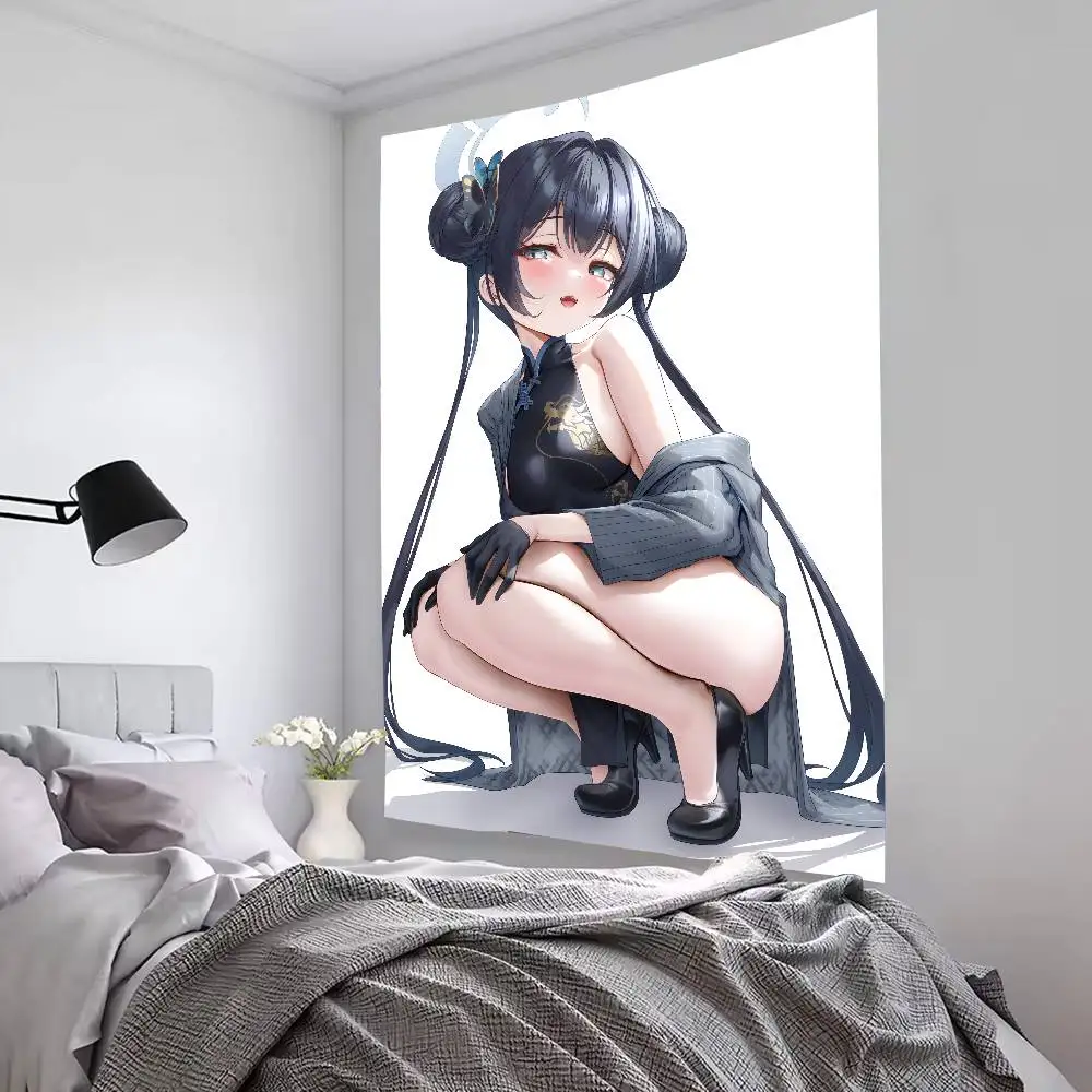 Kawaii Hot Ryuuge Kisaki Blu Archivio Gioco Arazzo Popolare Decorazione della stanza Arazzo da parete Camera d'arte Decorazioni per la casa Decorazione della parete