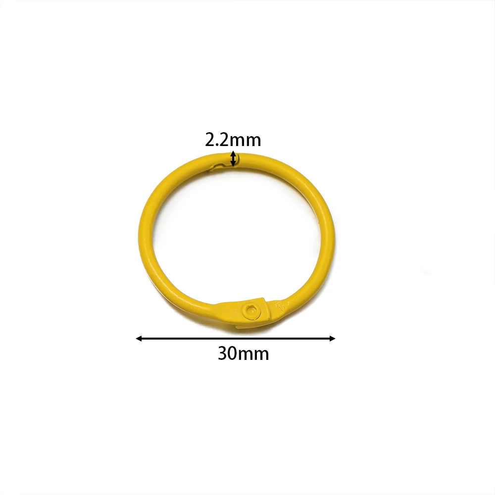 5/10 Stück 30mm Bunte Schlüsselanhänger-Ringe für Schlüsselketten, Schmuckherstellung, Zubehör, Großhandel – Detail 2