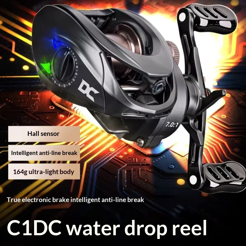 Carrete Fish Fans C1 7.0:1 DC – Freno Electrónico 5kg, 5+1 Rodamientos - imagen 2