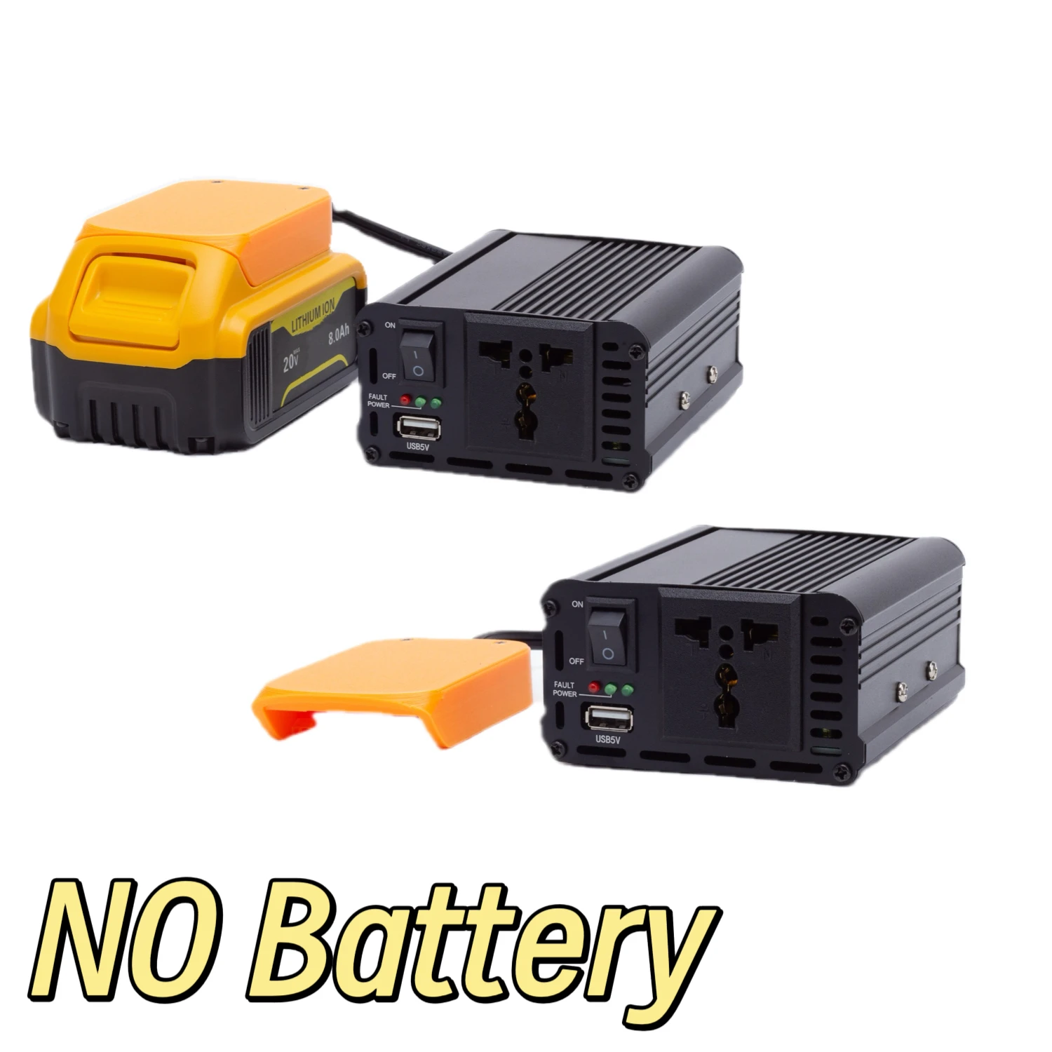 For DeWalt 18/20V  Li-Ion Battery Reliable Wireless Power And Fast Charging 220V-240V 200W Portable Power Supply Inverter