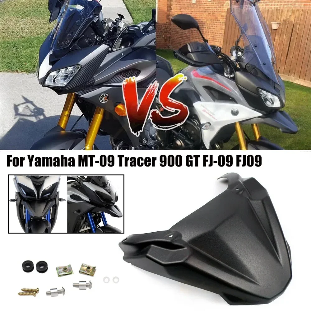 

Motocycle Front Wheel Fender Beak Nose Cone Extension Cover Extender Cowl For MT-09 FJ09 MT09 Tracer 900 GT 2015-2020