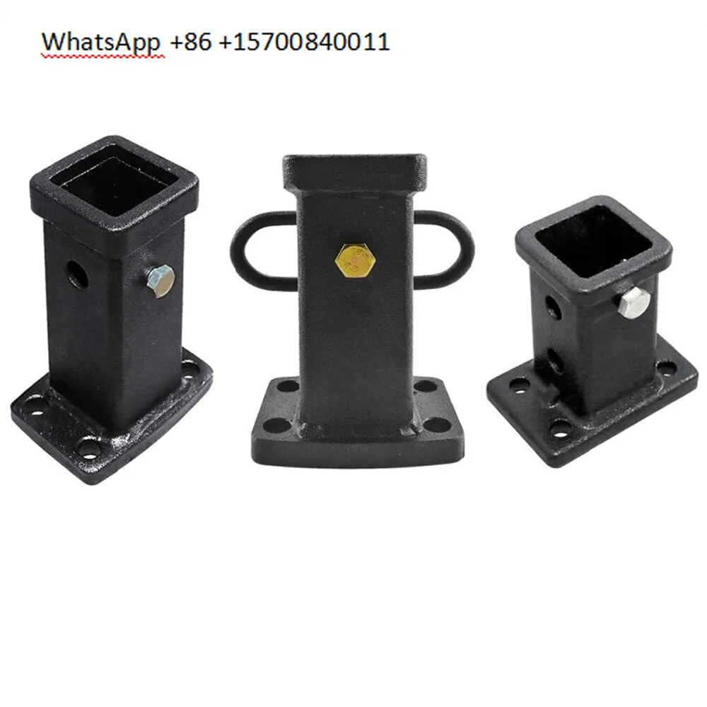 Trailer arm hook quick-connect sleeve square mouth base receiver suitable for 50X50 trailer arm accessories