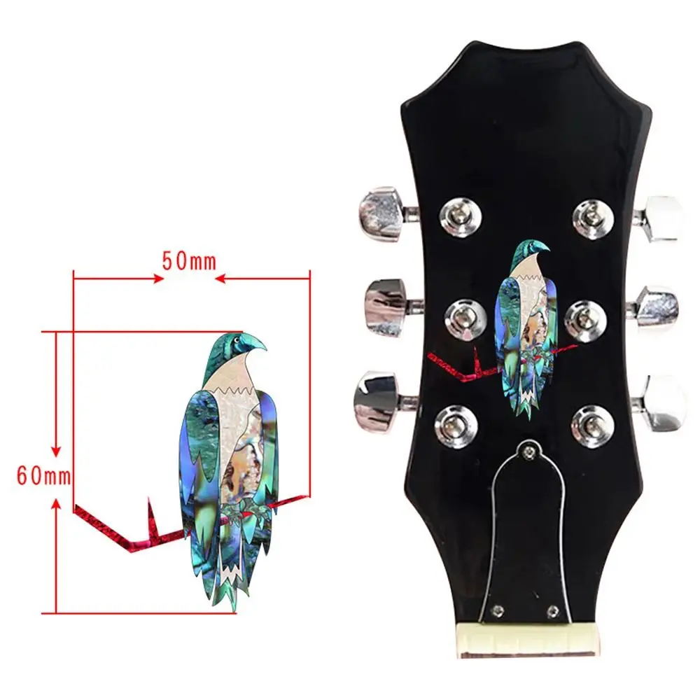 Guitar Headstock Decal Neck Sticker Novelty PVC Guitar Head Stickers Bass Body Decals Sticker DIY Personalise Guitar Accessories