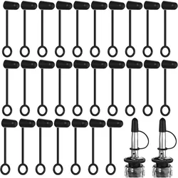 10/20pcs Pourer Dust Cap, Hooded Pourers Dust Caps, Olive Oil Liquor Bottle Pour Spout Cover Rubber Caps (Not Include the Spout)