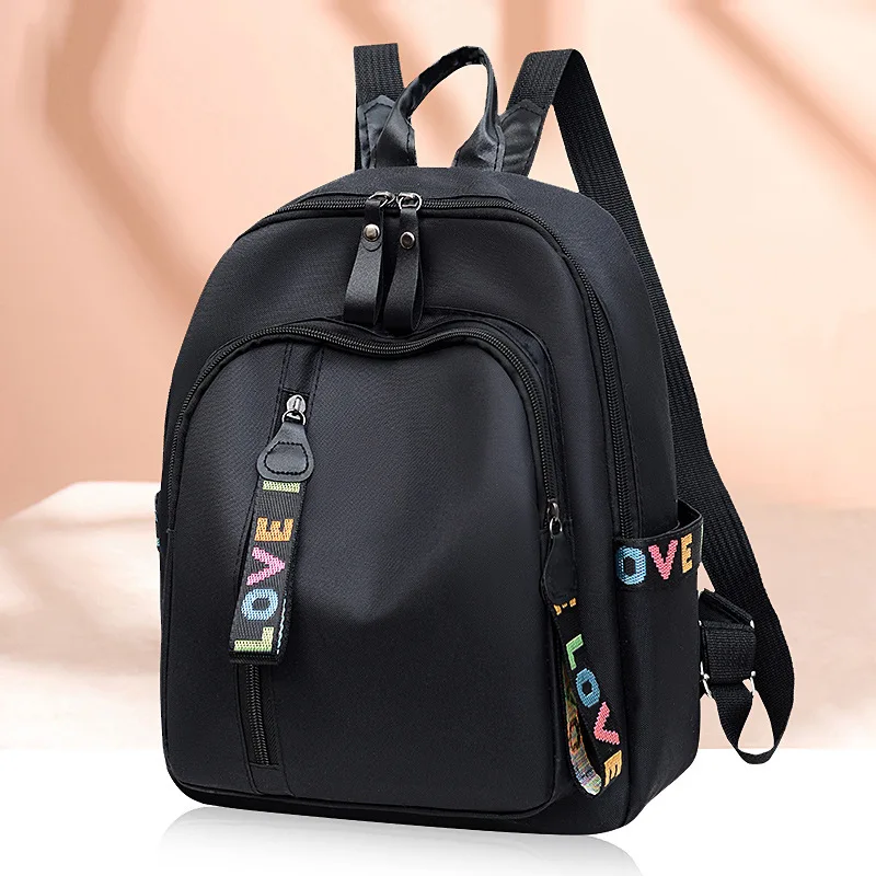 

2025 New Fashion Backpack Black Backpack Versatile Trendy Outing Backpack Casual Large Capacity Women's Travel Backpack