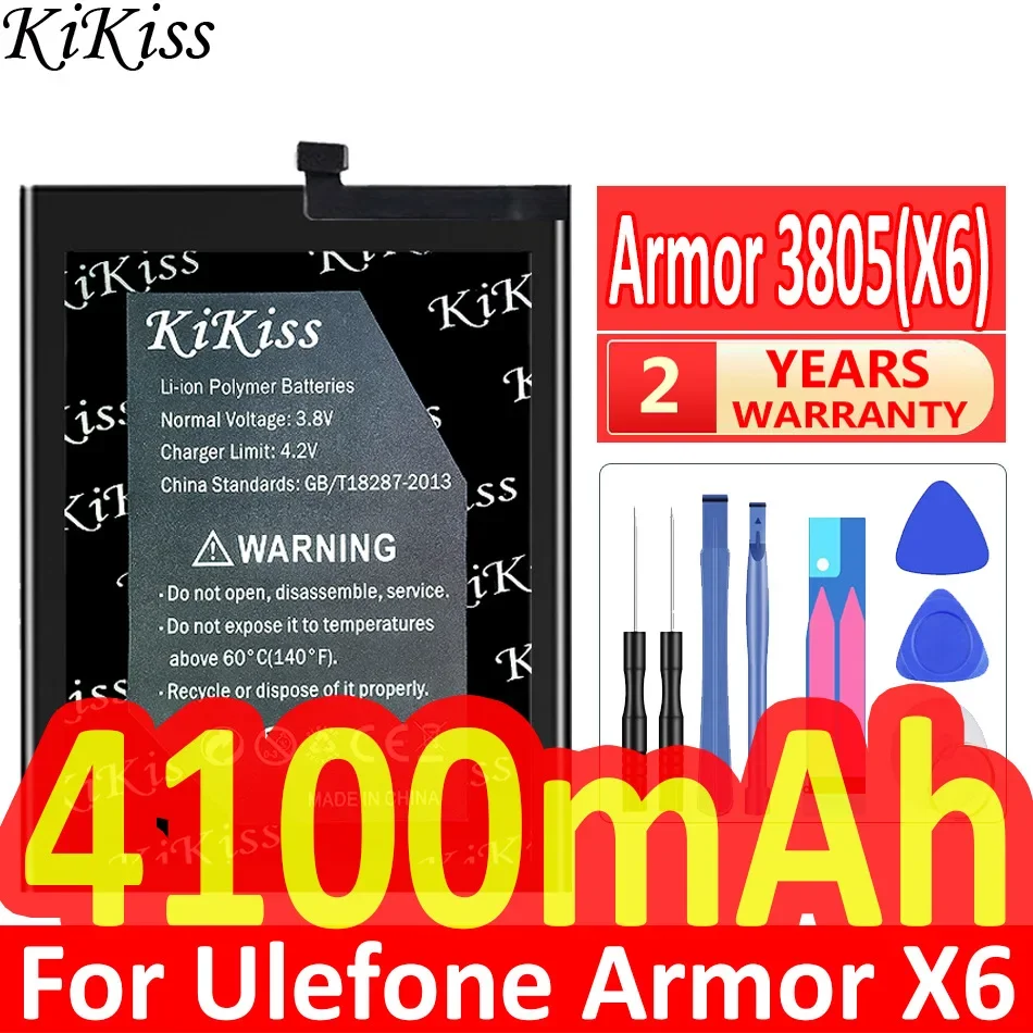 

4100mAh KiKiss Powerful Battery Armor 3805(X6) for Ulefone Armor X6 X 6