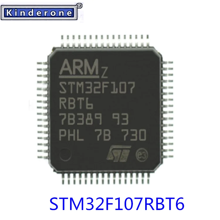 1-100PCS stm32f107rbt6 STM32F107 RBT6  STM32F107RBT6 STM32F 107RBT6   LQFP-100  In Stock IC NEW