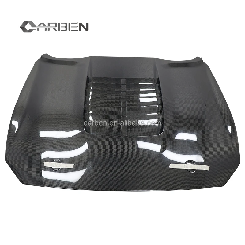 

New Carbon Fiber Hood Upgrade for 14-23 for Ford Mustang & GT500 Durable and Stylish Type