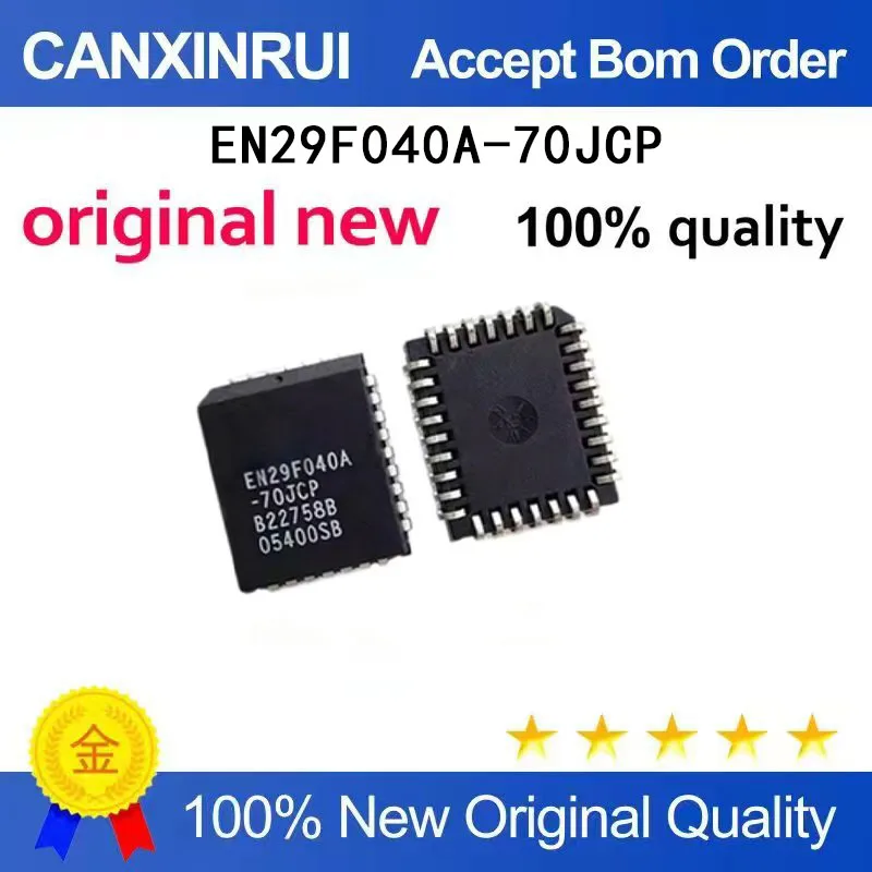 

(5-100 Pieces) Brand new original EN29F040A-70JCP EN29F040A PLCC spot chip