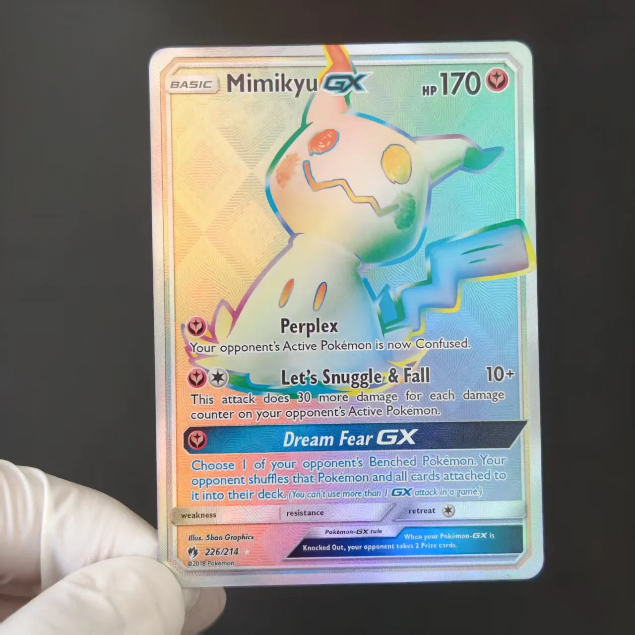 Proxy/PKM Card English TAG TEAM Mimikyu Rayquaza Leafeon Sylveon Mimikyu Lugia GX TCG Trading Card Game Anime Cards