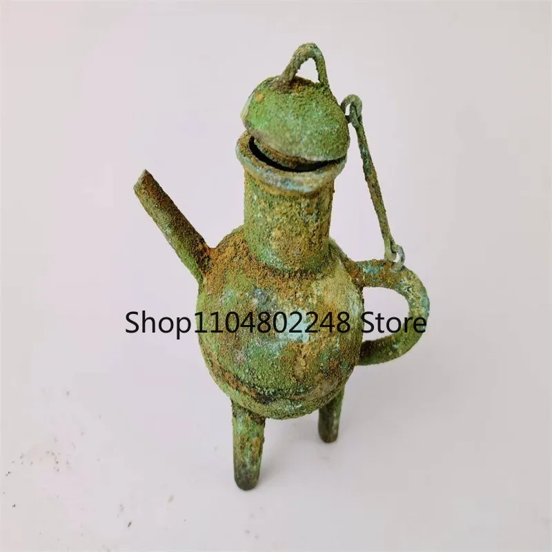 Chinese Copper Come From FOLK Collection,Old Bronze flagon Be unearthed Utensils