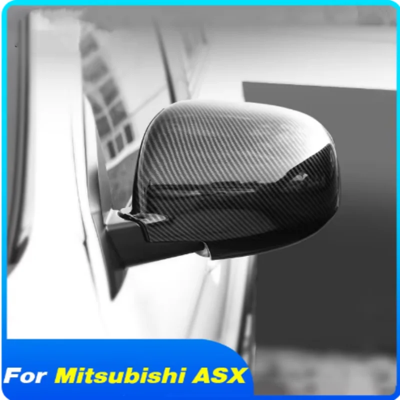 

For Mitsubishi ASX 2020-2023 2024 Carbon Car Rearview Mirror Cover Trim Side Wing Mirror Cap Accessories