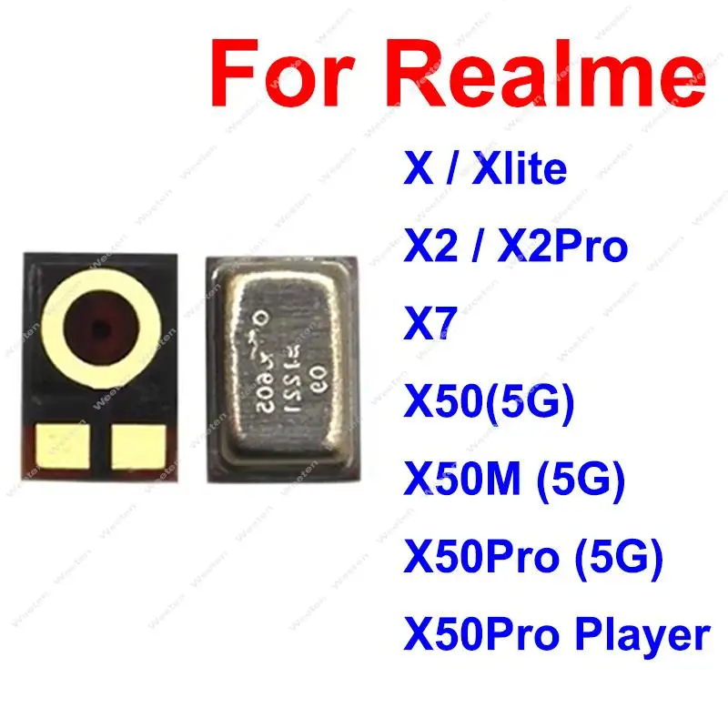 Inner MIC Microphone Speaker For Realme X Lite X2 Pro X50 X50M X50 Pro Player 5G Microphone Transmitter Small Chip Parts