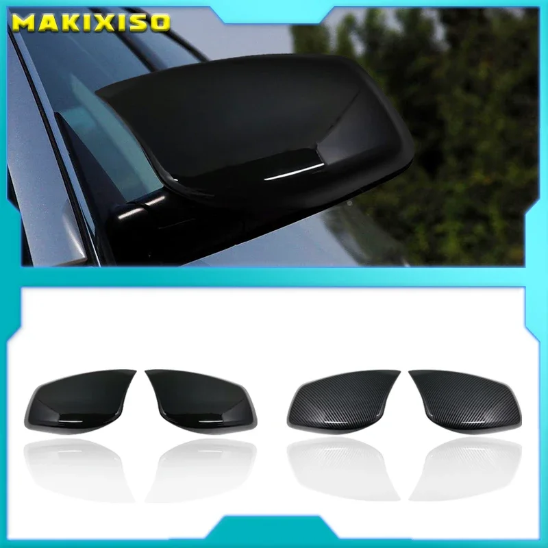 

Carbon Fiber Reversing Mirror Rearview Mirror Cover Caps for BMW 5 Series E60 E61 E63 E64 2004-2008