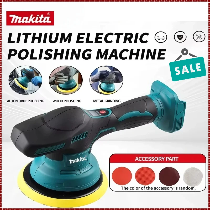 

Makita Cordless Car Polisher Machine 8 Gears Electric Waxing Repairing Wireless Buffing Polisher For Makita Battery