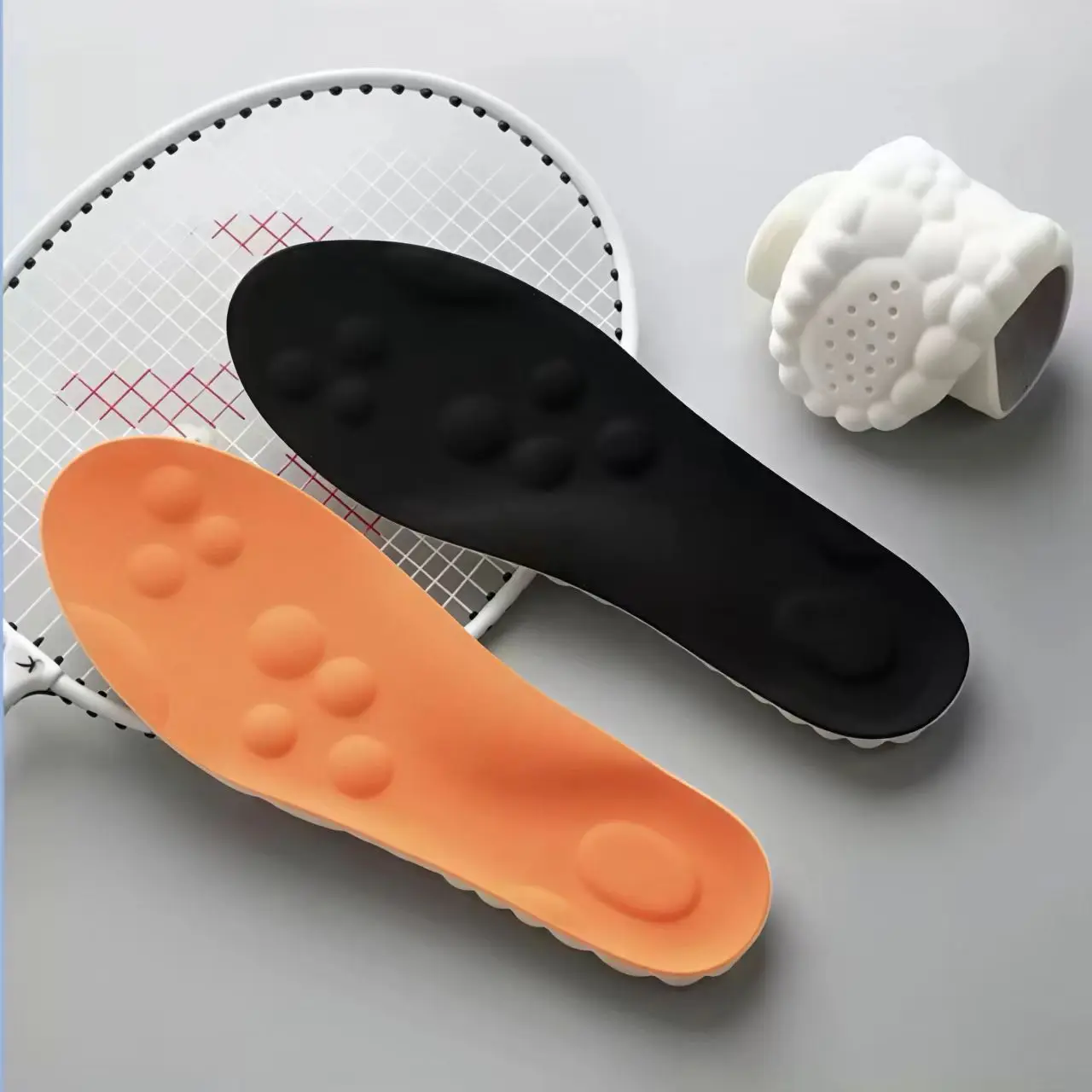 Soft Sweat Absorbing and Breathable Sports Insoles Unisex  Shock-absorbing Insoles with Arch Support Suitable for Various Shoes