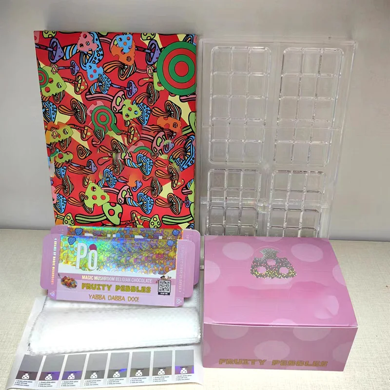 1Pc Only Chocolate Mould Compitable With 4G 4grams Polkadot Mushroom Chocolate Bar Packaging Boxes