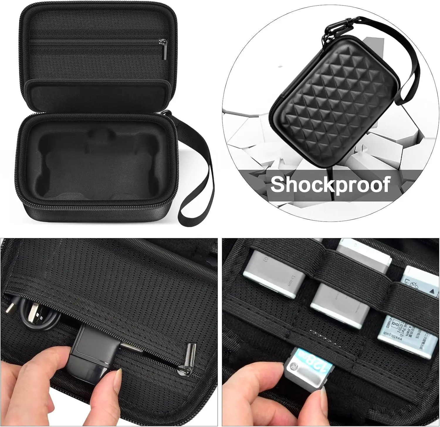 (Case only)  Camera Bag for Canon PowerShot SX740/ SX720/G7X Mark II/G7X Mark III Digital Camera,Padded Interior image 4