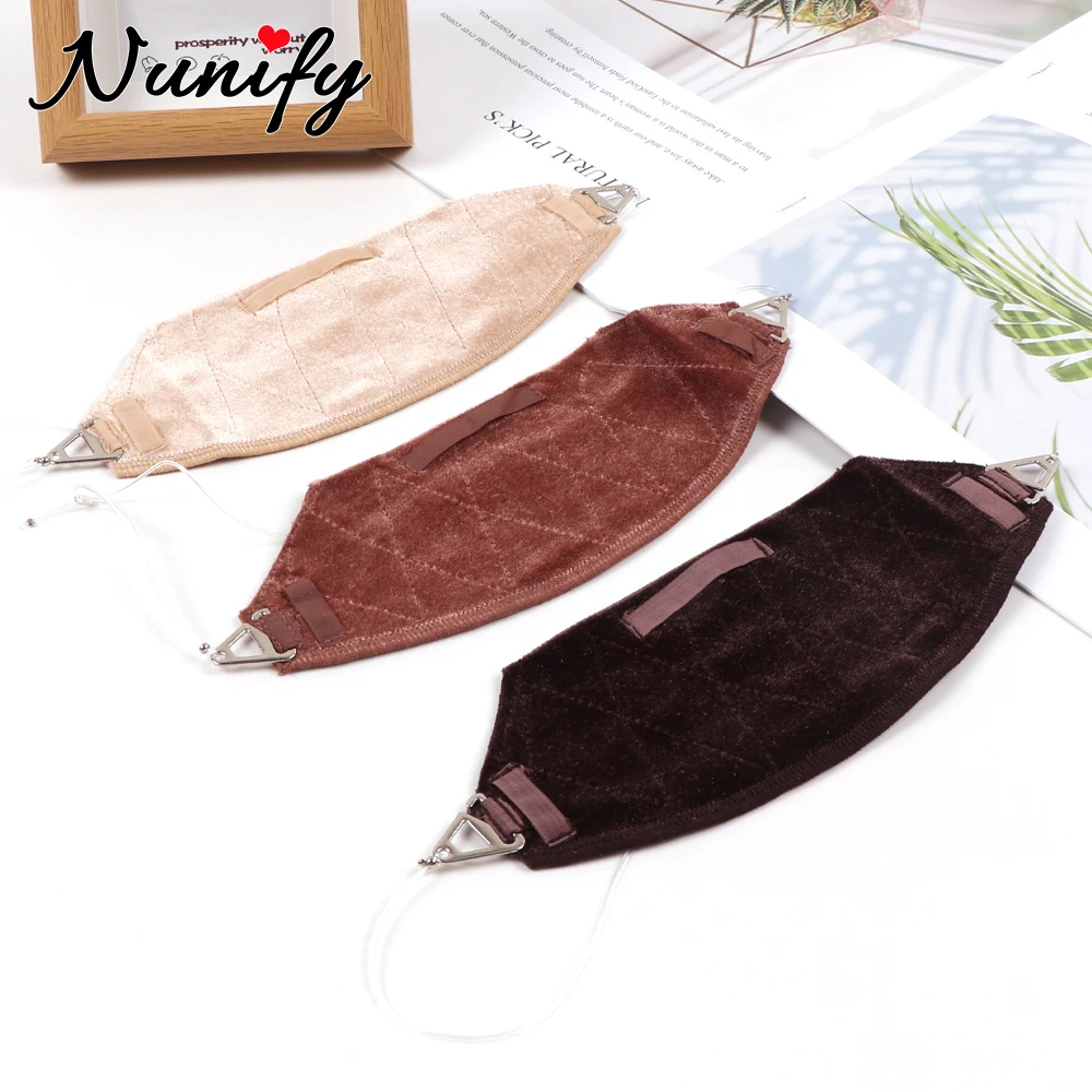 

Бархатная лента для парика Бесклеевая верхняя ручка для топпера для волос Регулируемый полупрозрачный ремешок Верхняя повязка на голову для вашего парика или топпера