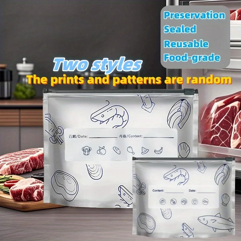 10/60 قطعة أكياس تخزين رقائق الألومنيوم الفريزر مختومة المنظمون تغليف المواد الغذائية قابلة لإعادة الاستخدام مخزن رائحة واقية حقيبة المطبخ الأساسية