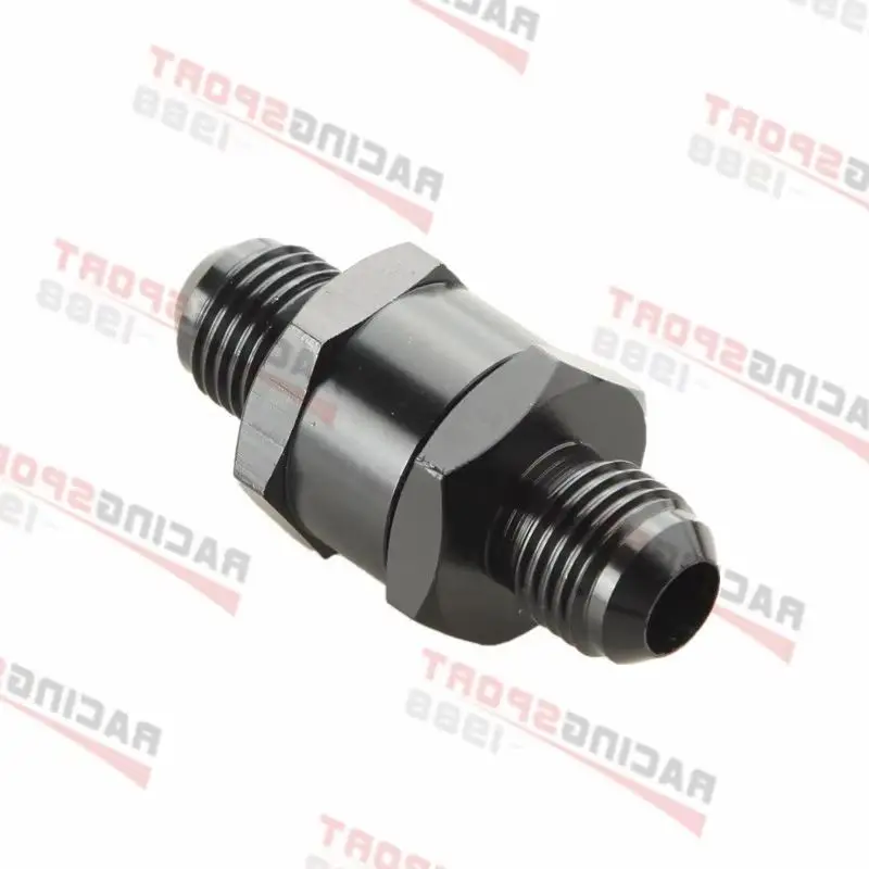4AN AN4 AN-4 Fuel Non Return One Way Check Valve Petrol Diesel Aluminium Black
