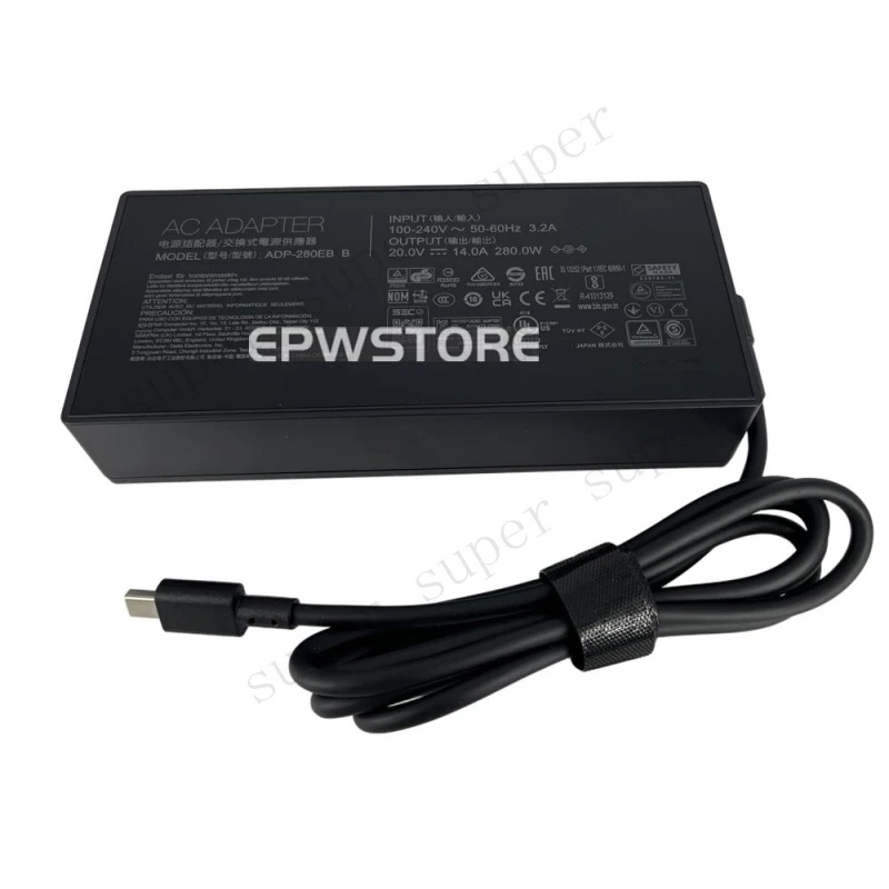 

S+ 280W 20V 14A AC Adapter Charger For ASUS ROG Strix G16 (2025) G615 Rectangle USB