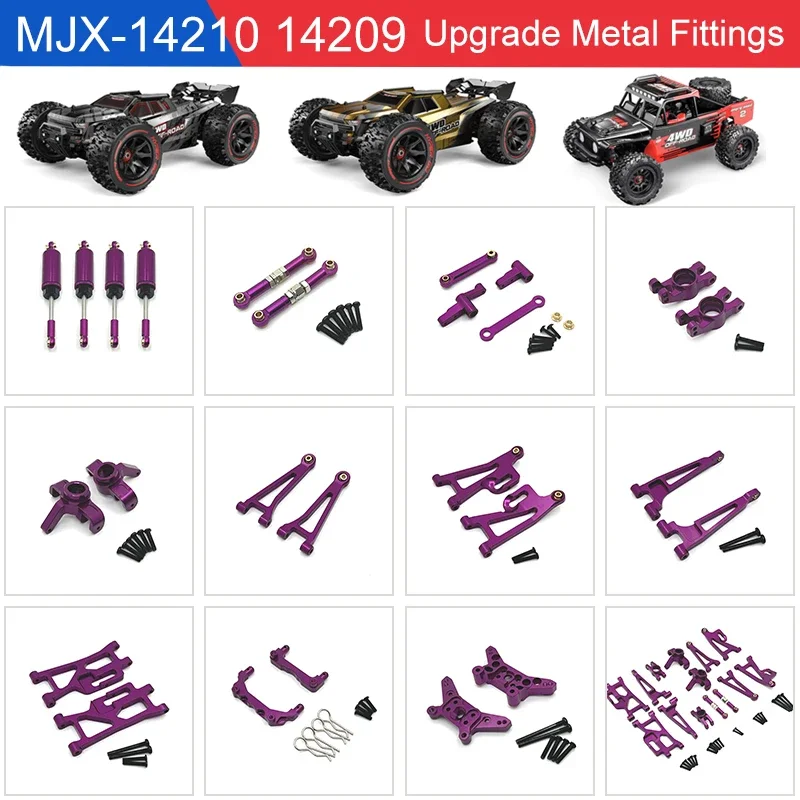 

MJX Hyper Go 1/14 14209 14210 Mando A Distancia, Accesorios Para Coche, Brazo Oscilante De Metal, Juego De Actualización Copa