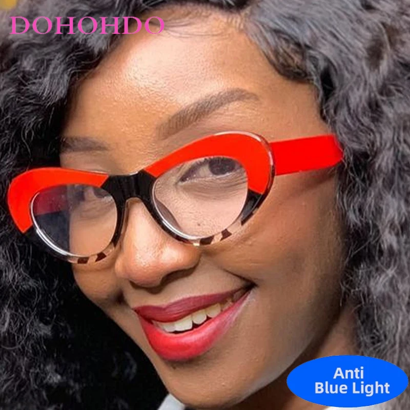 

Trendy Designer Oval Assorted Colors Anti-Blue Light Glasses Women Men New Fashion Luxury Brand Computer Optical Eyewear Unisex