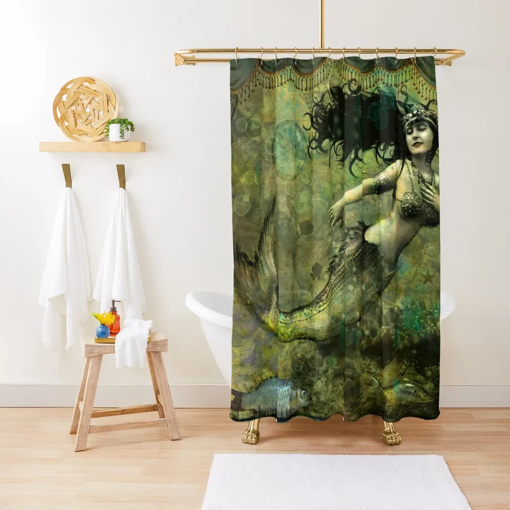 

La Sirena (The Mermaid) Shower Curtain Anti-Mold Waterproof Shower Waterproof Shower And Anti-Mold For The Bathroom Curtain