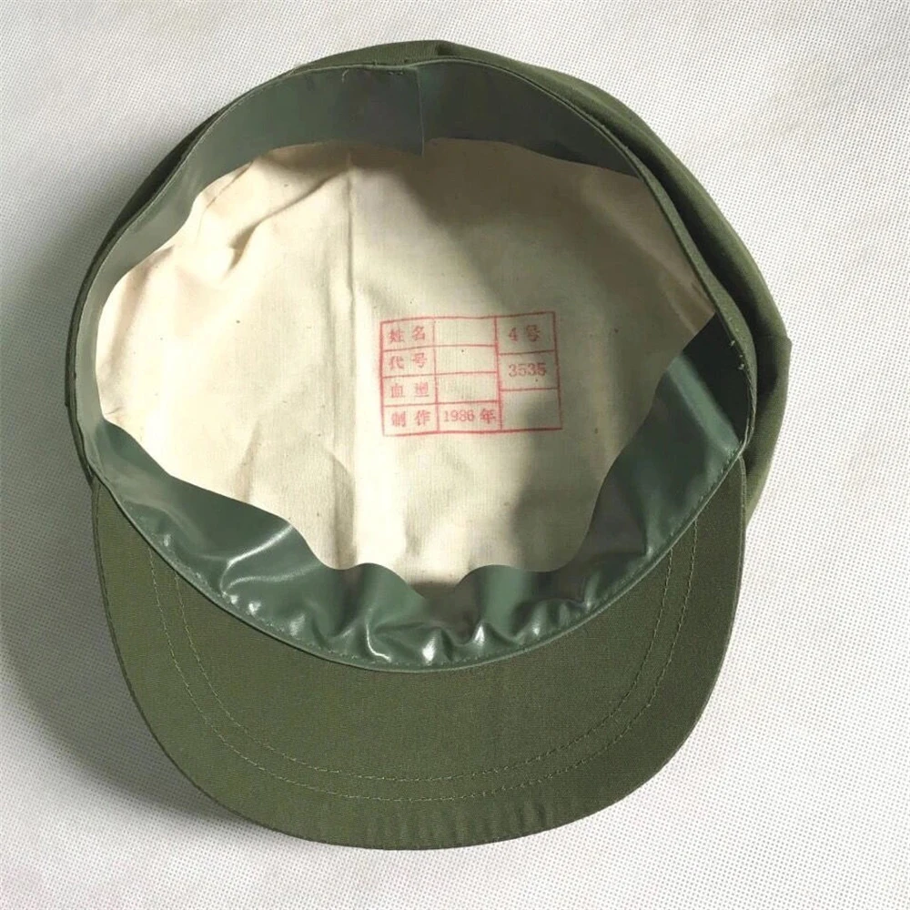 1965 Chinese Pla Army Type 65 Military Cap Hat Collectible Stage Performance Cosplay Prop Women Men Gift New 1pcs