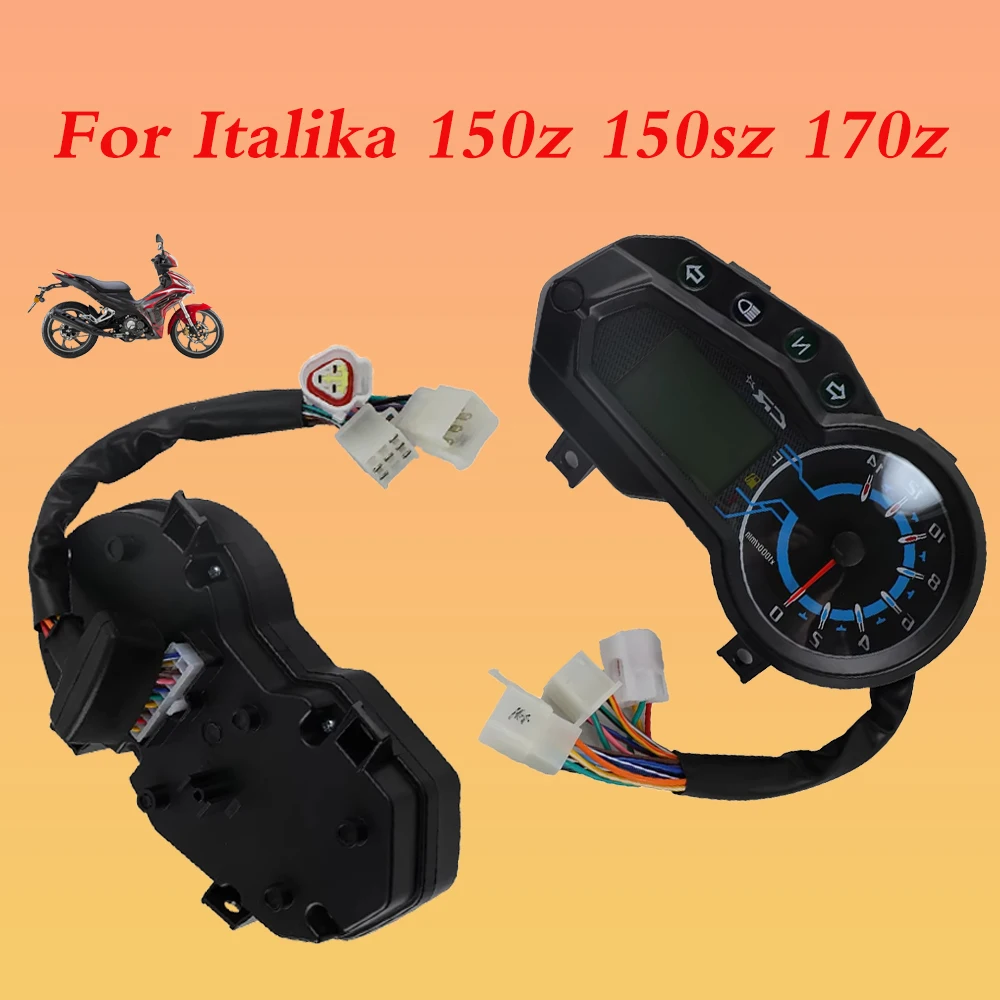 

For Italika 150z 150sz 170z Motorcycle Speedometer Tachometer Multi-functional Display Instrument Dashboard Gear Speed Oil Meter