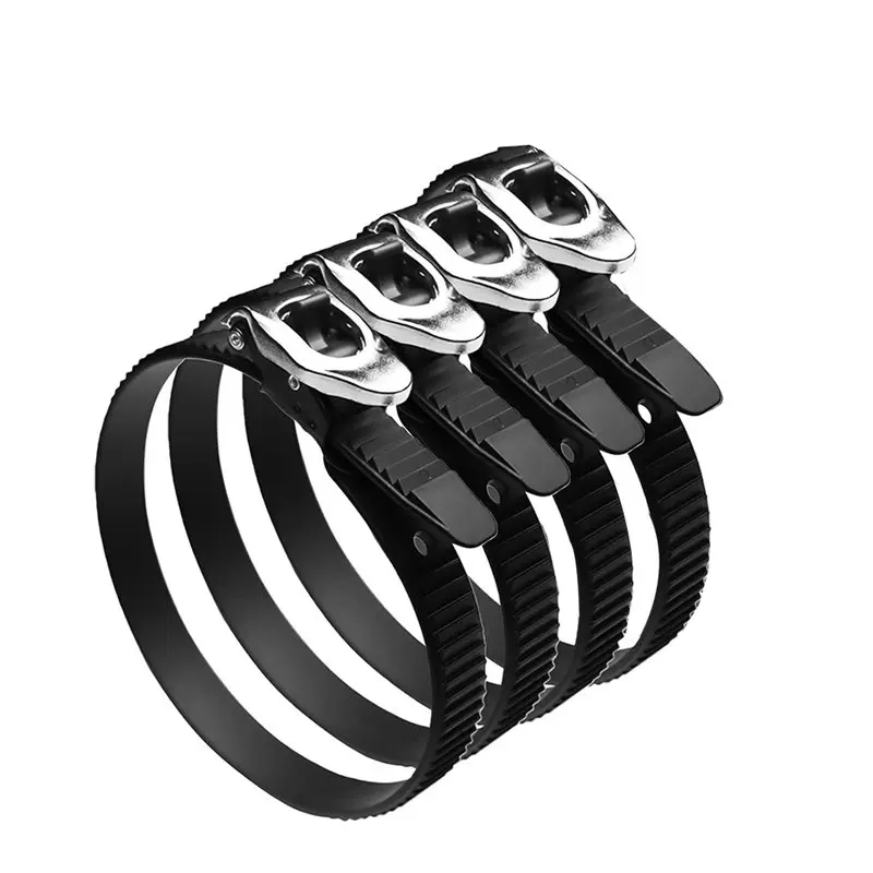 ABBO-4Pcs 20 Inch Heavy Duty Reusable Ratcheting Cable Ties With Stainless Steel Buckle, Adjustable Locking Straps