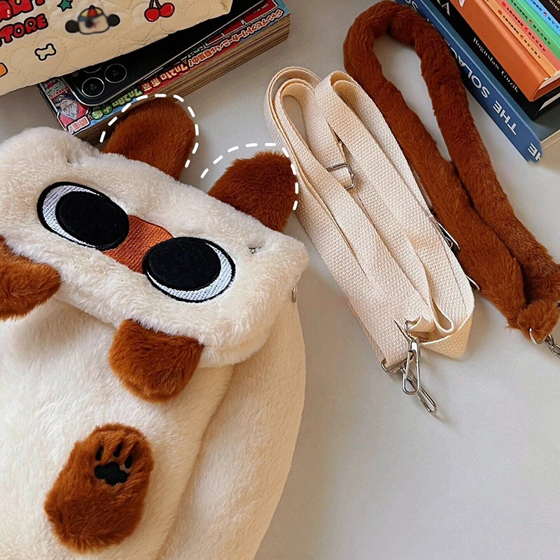 New Cartoon Siamese Cat Plush Shoulder Bag Fun Autumn Winter Fur Bag Niche Hundred With Large-capacity Diagonal Cross-body Bag