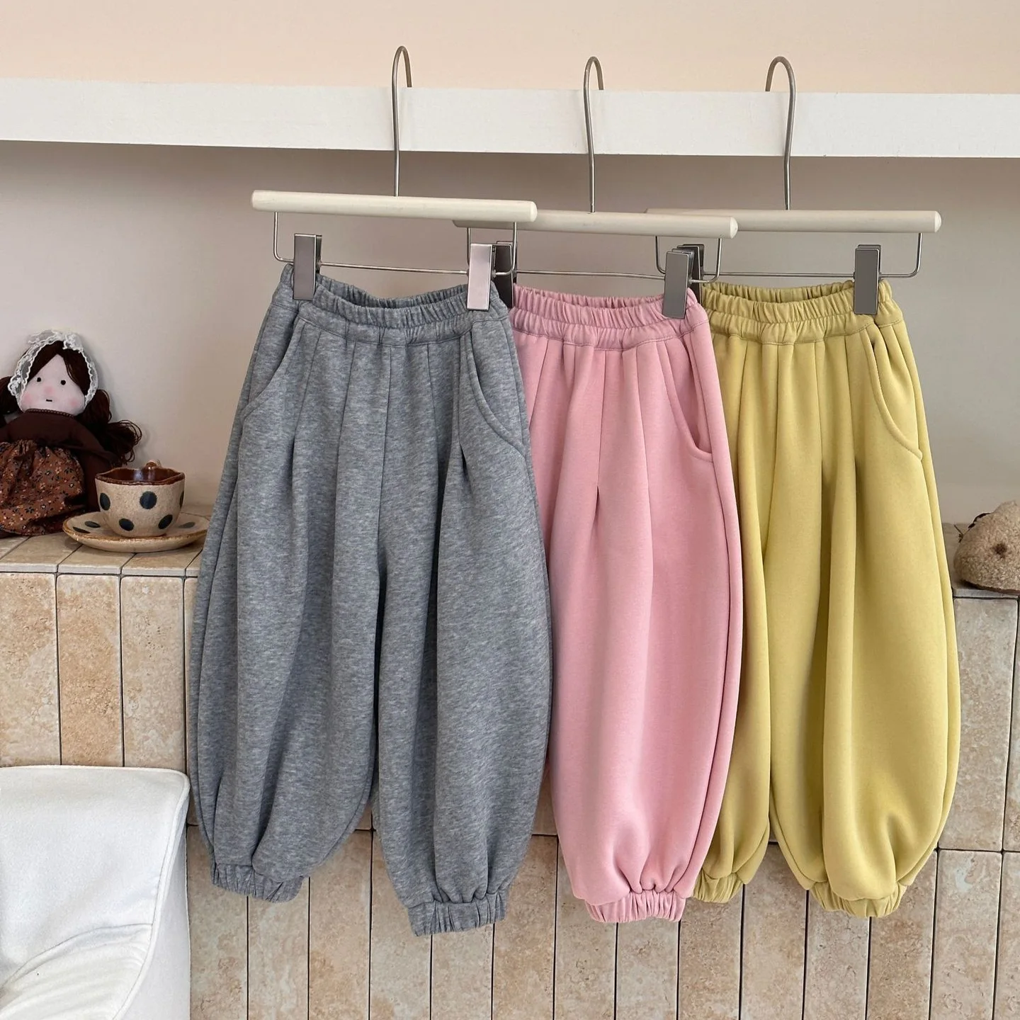 

Children's Clothing Girls Pants 2025 Autumn and Winter New Radish Pants Lazy Wind Loose Pants