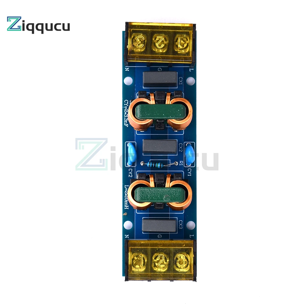 EMI High Frequency Two-stage Power Low-pass Filter Board For Power Supply Amplifier PCB Copper Electrical Access Filter Circuit