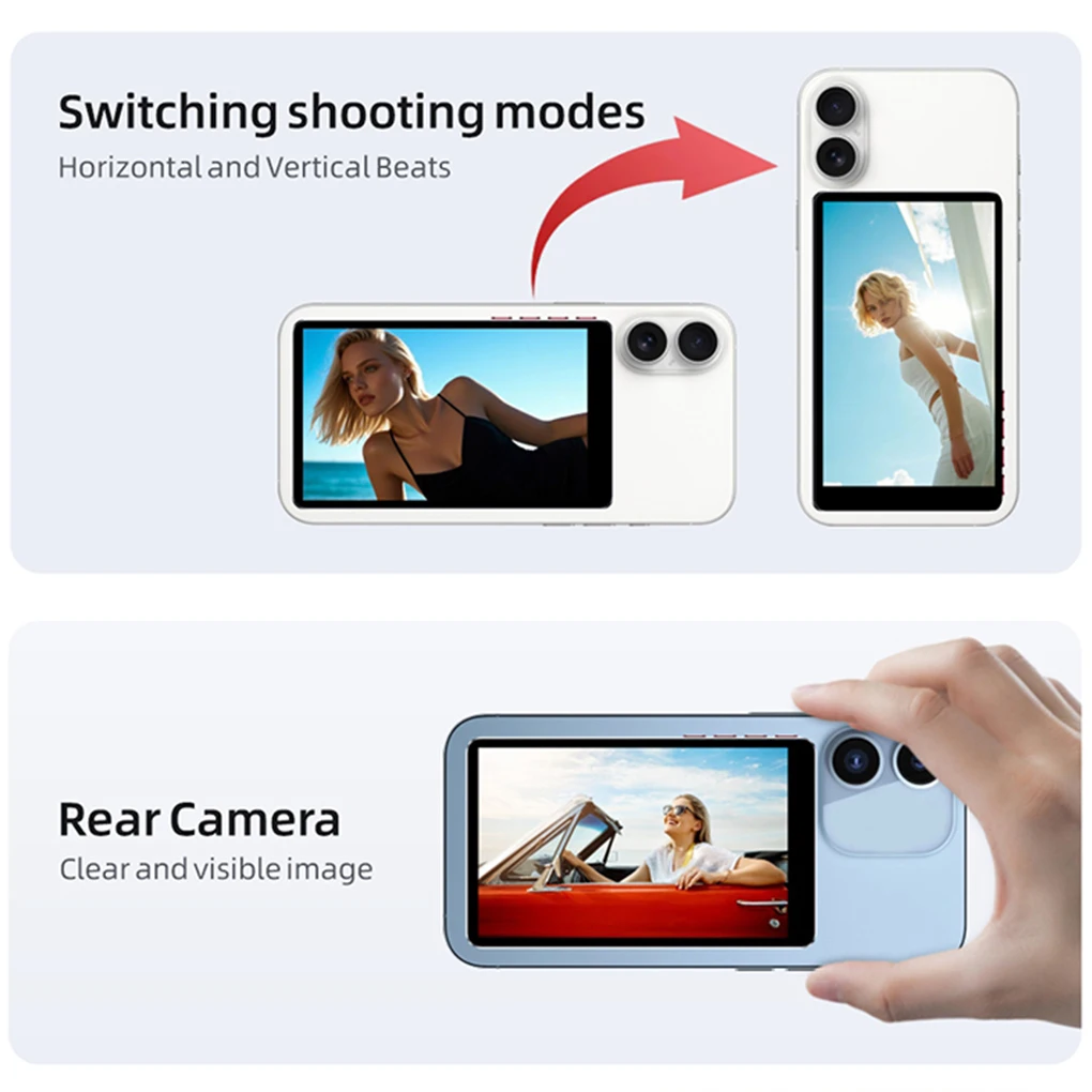 Задний телефон для селфи Vlog, сильная магнитная адсорбция, четырехуровневая регулировка яркости, стабильное соединение