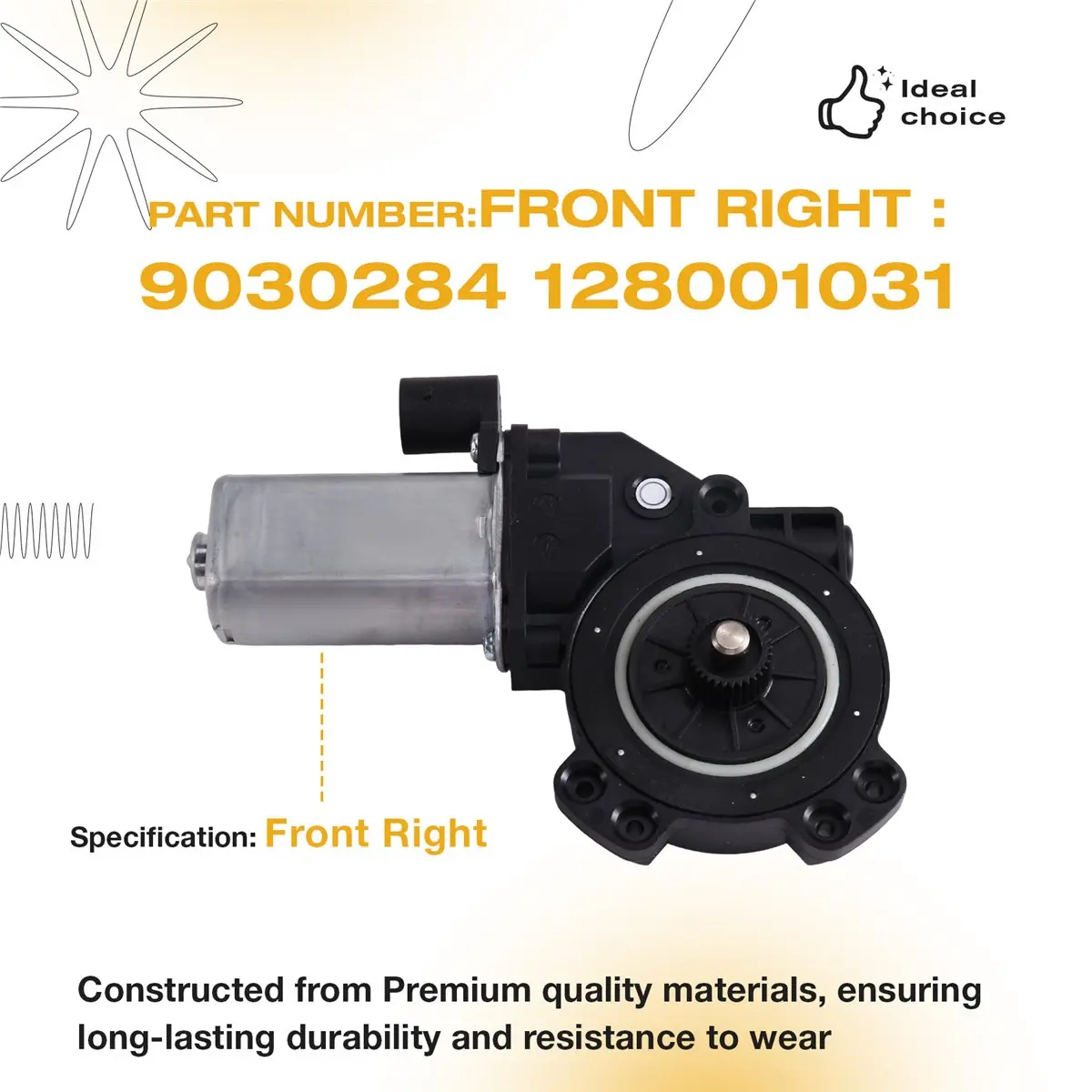 #27E (Metal+Plastic)Front Right Power Window Motor for Renault Master III FV,Automotive Parts & Accessories