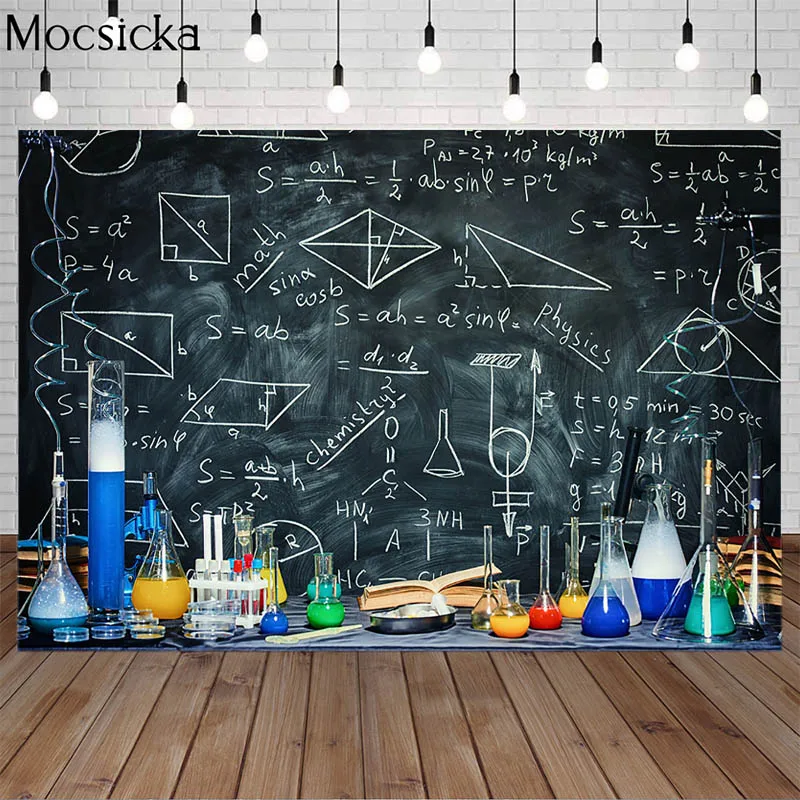 

Back To School Photography Backdrops Blackboard Math Newborn Cake Smash Kids 1st Birthday Portrait Photo Background Decor Props