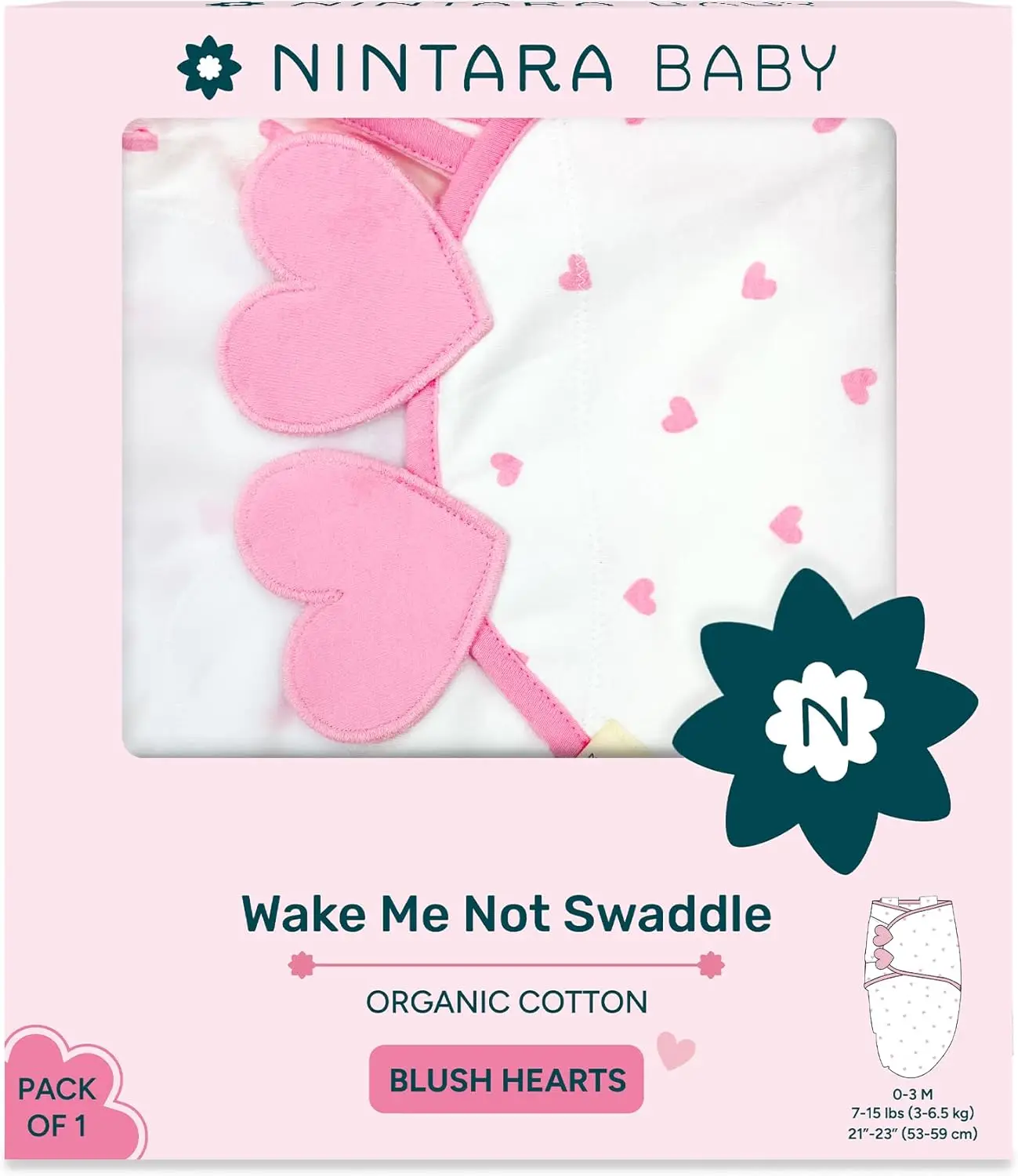 

Премиальный органический хлопковый пеленочный конверт для новорожденных 0-3 месяцев - уютный, дышащий спальный мешок с удобной системой смены подгузников