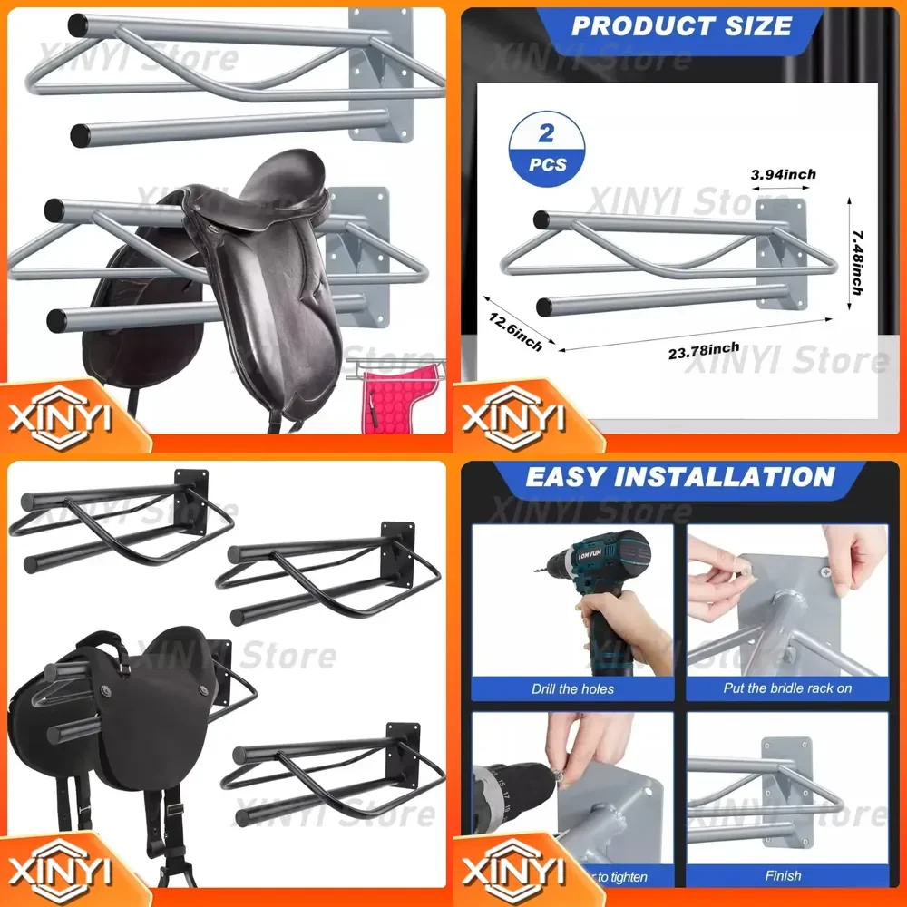 for Horse Room Wall Mounted Saddle Rack for Saddle Storage Wall Mount Saddle Organizer Equestrian Equipment Horse Supplies