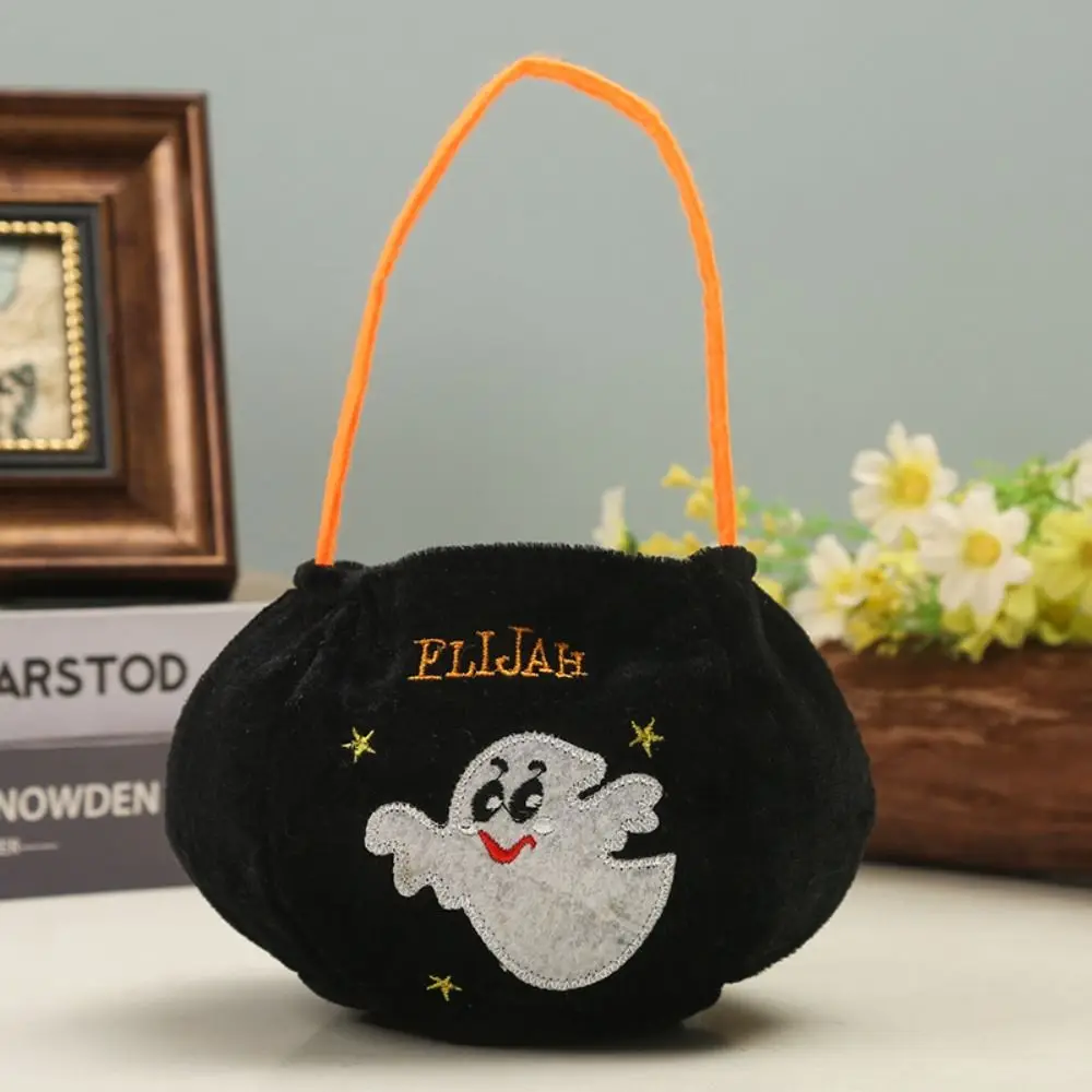 

Cloth Halloween Candy Bag Ghost Trick Or Treat Gift Basket Shoulder Bag Handbag Storage Bucket Pumpkin Candy Bag Halloween Props